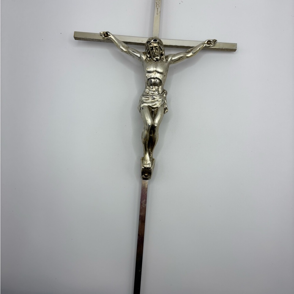 Silver Crucifix Wall Decor
